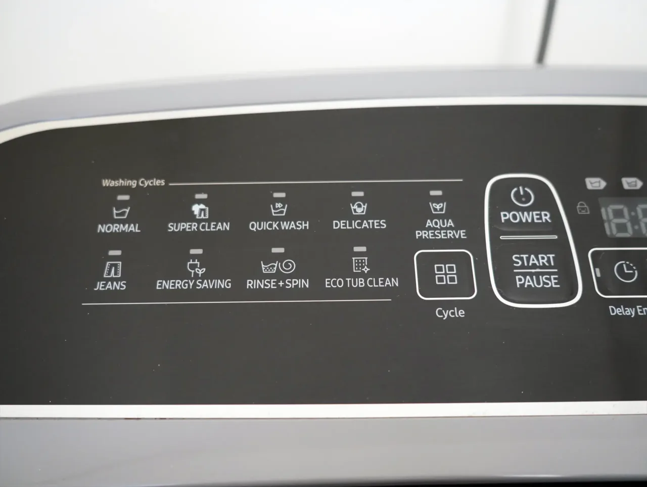 Samsung Ecobubble Digital Inverter Top Load Washing Machine modes