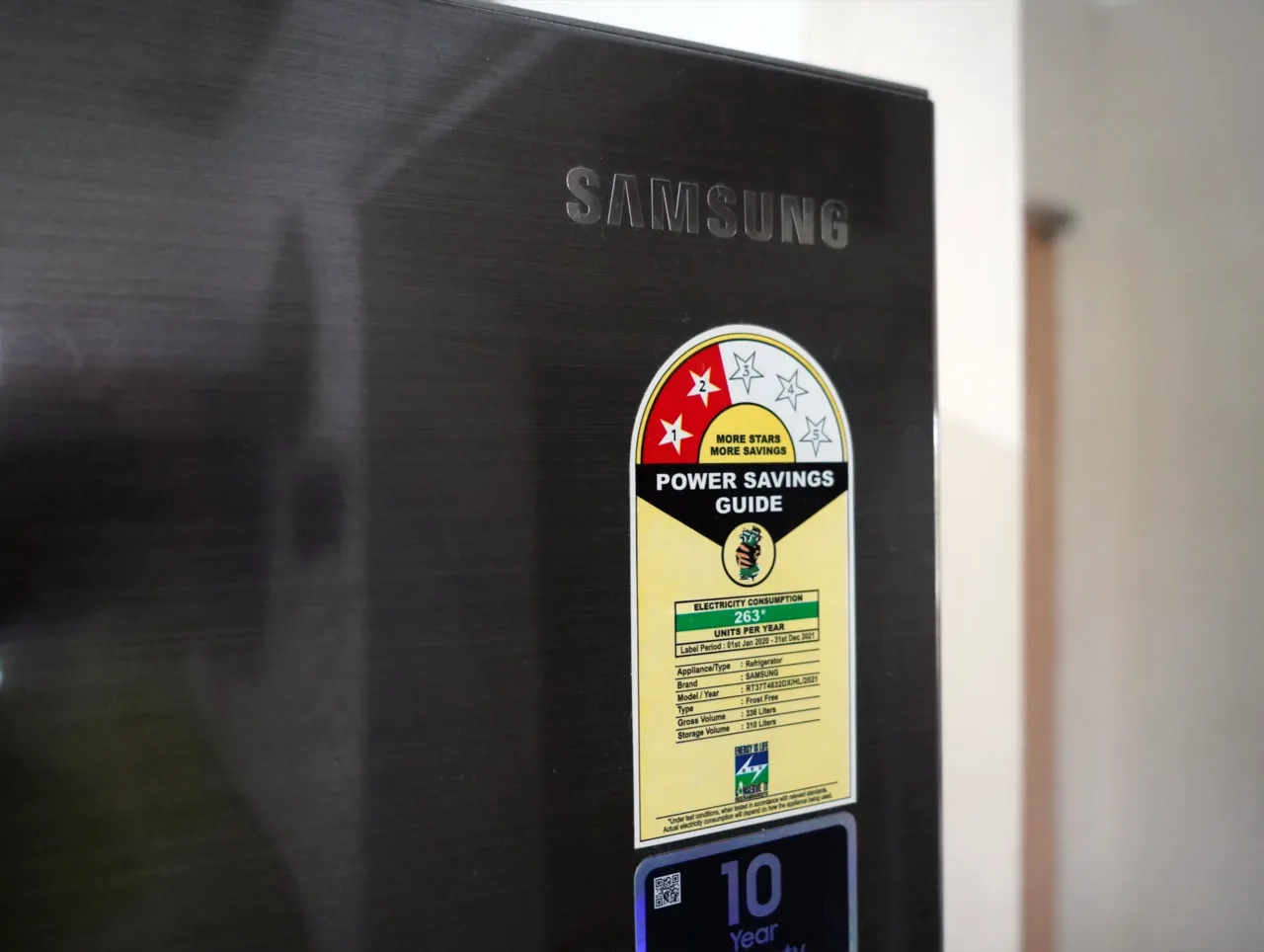 Samsung double door fridge power savings